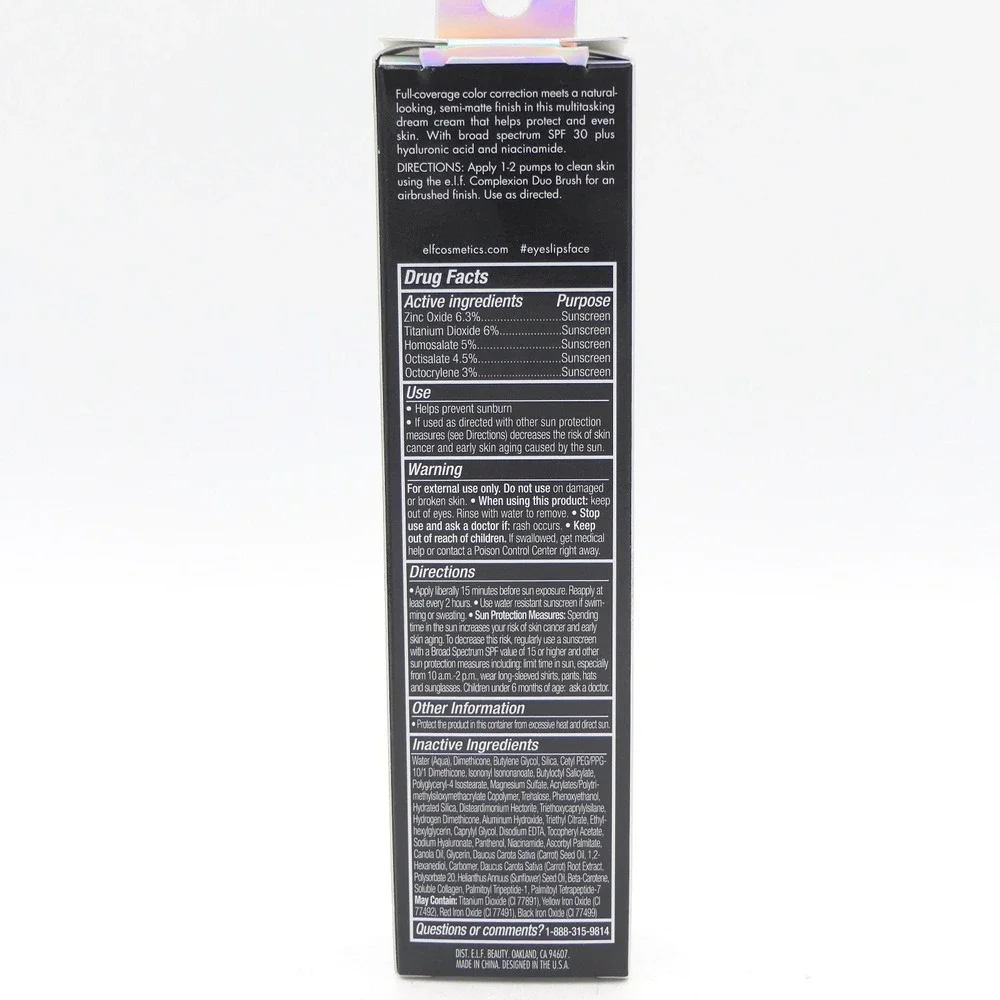 elf Camo CC Cream Medium 330 W Full Coverage Semi-Matte SPF 30 4 Pack 09/26+